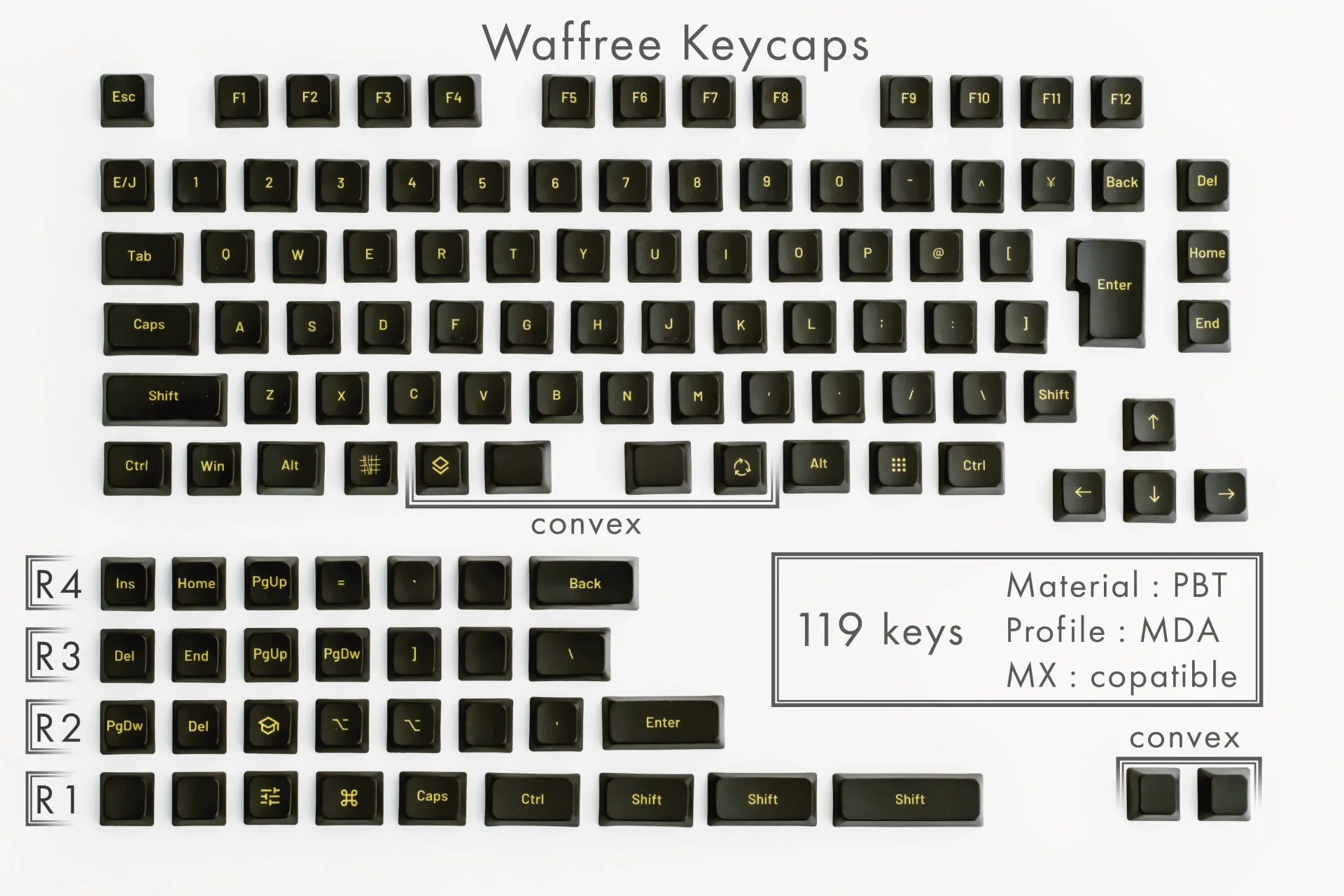 Waffree Keycaps
